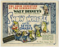 2x373 SNOW WHITE & THE SEVEN DWARFS TC 1937 Disney's first feature, 1,000 artists worked 3 years!