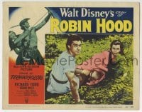 2x436 STORY OF ROBIN HOOD LC 1952 Walt Disney, close up of Richard Todd & pretty Joan Rice!