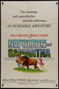 2x315 NAPOLEON & SAMANTHA 1sh 1972 Disney, very 1st Jodie Foster with Whitaker & real lion!