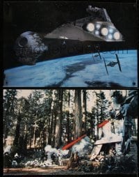 2x138 RETURN OF THE JEDI 2 color 19x30 stills 1983 Solo, stormtroopers, AT-ST walker, Death Star!