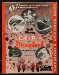 2x557 GALA DAY AT DISNEYLAND pressbook 1960 three NEW wonders from the Magic Kingdom!