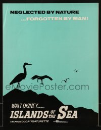 2x560 ISLANDS OF THE SEA pressbook 1960 Walt Disney, neglected by nature, forgotten by man!