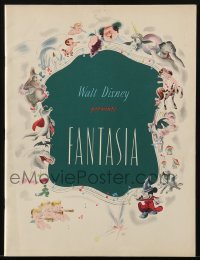 2x596 FANTASIA roadshow souvenir program book 1942 Mickey Mouse, Disney musical cartoon classic!