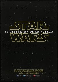 2x093 FORCE AWAKENS teaser DS South American 2015 Star Wars: Episode VII, title over space!