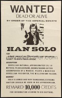 2x149 STAR WARS 11x18 special poster 1970s George Lucas classic, Han Solo wanted poster bootleg!