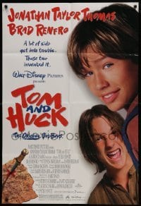 2x366 TOM & HUCK DS 1sh 1995 Jonathan Taylor Thomas as Tom Sawyer, Brad Renfro as Huck Finn!