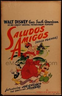2x252 SALUDOS AMIGOS WC 1944 Walt Disney goes South American with Donald Duck & Joe Carioca!
