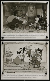 2x763 MICKEY'S CHRISTMAS CAROL 4 8x10 stills 1983 Disney, Scrooge McDuck, Mickey Mouse, Goofy!