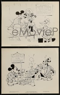 2x764 MICKEY'S SERVICE STATION 4 8x10 stills 1935 Walt Disney, Mickey Mouse, Goofy, Donald Duck!