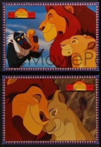 2x604 LION KING 16 German LCs 1994 classic Walt Disney cartoon set in Africa, great scenes!