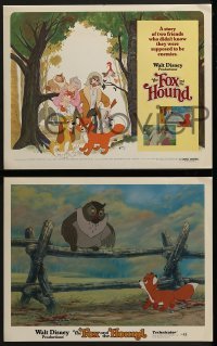 2x482 FOX & THE HOUND 8 LCs 1981 two friends who didn't know they were supposed to be enemies!