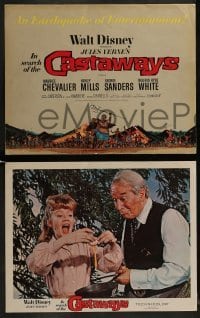 2x454 IN SEARCH OF THE CASTAWAYS 9 LCs 1962 Jules Verne, Hayley Mills in an avalanche of adventure!