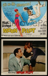 2x491 MOON PILOT 8 LCs 1962 Disney, Dany Saval, Tom Tryon, space monkey!