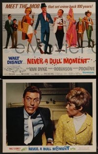 2x463 NEVER A DULL MOMENT 9 LCs 1968 Disney, Dick Van Dyke, Edward G. Robinson, Dorothy Provine!