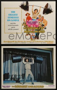 2x466 STRONGEST MAN IN THE WORLD 9 LCs 1975 Walt Disney, teenage Kurt Russell, Phil Silvers!