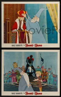 2x511 SWORD IN THE STONE 8 LCs 1964 Disney's cartoon story of young King Arthur & Merlin the Wizard