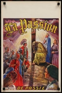 2y449 BEHOLD THE MAN Belgian 1951 incredible different art, Passion of Jesus!