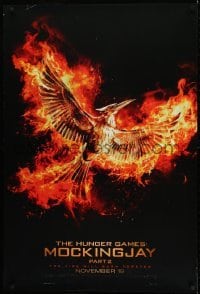 2y050 HUNGER GAMES: MOCKINGJAY - PART 2 teaser English 1sh 2015 Phoenix, fire will burn forever!