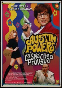 2y852 AUSTIN POWERS: THE SPY WHO SHAGGED ME Italian 1sh 1999 Mike Myers, super sexy Heather Graham!