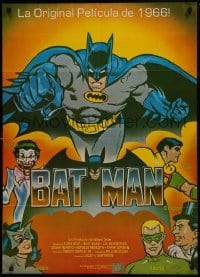 2y075 BATMAN South American R1989 DC Comics, Diaz art of Adam West & Burt Ward with villains!