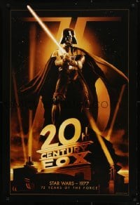 2z395 20TH CENTURY FOX 75TH ANNIVERSARY 27x40 commercial poster 2010 Darth Vader, Star Wars!