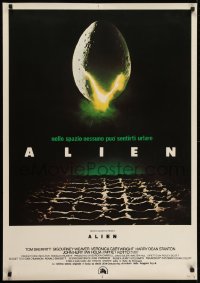 2z612 ALIEN Italian 1sh 1979 Ridley Scott outer space sci-fi monster classic, cool egg image!