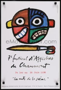 2z309 7E FESTIVAL D'AFFICHES DE CHAUMONT 16x24 French museum/art exhibition 1996 Andre Francois!