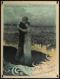 2z047 LOUISE 25x33 French stage poster 1900 wonderful romantic art by George Rochegrosse!
