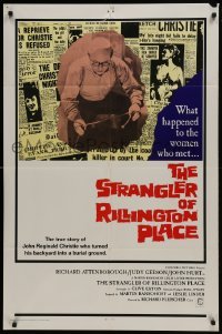 3b017 10 RILLINGTON PLACE 1sh 1971 The Strangler of Rillington Place, Christie sex-murders!