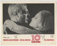 3c234 10th VICTIM LC 1965 super close up of Marcello Mastroianni & sexy Ursula Andress!