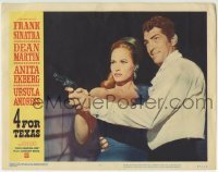 3c238 4 FOR TEXAS LC #6 1964 Robert Aldrich directed, Dean Martin & sexy Ursula Andress with gun!