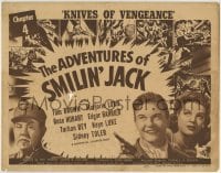 3c011 ADVENTURES OF SMILIN' JACK chapter 4 TC 1942 Tom Brown, Sidney Toler, Knives of Vengeance!