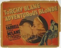 3c012 ADVENTUROUS BLONDE TC 1937 sexy Glenda Farrell is detective/reporter Torchy Blane, rare!