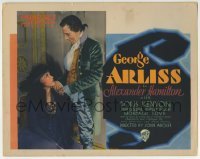 3c015 ALEXANDER HAMILTON TC 1931 great image of George Arliss & pretty Doris Kenyon, rare!