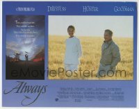 3c261 ALWAYS LC 1989 Richard Dreyfuss & Audrey Hepburn standing in field, Steven Spielberg!