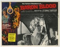 3c283 BARON BLOOD LC #2 1972 directed by Mario Bava, close up of terrified Elke Sommer!