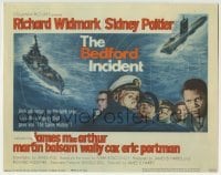 3c025 BEDFORD INCIDENT TC 1965 Richard Widmark, Sidney Poitier, cool battleship & submarine art!