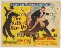 3c028 BELLE OF NEW YORK TC 1952 great artwork of Fred Astaire & sexy Vera-Ellen dancing!