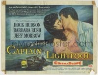 3c038 CAPTAIN LIGHTFOOT TC 1955 Rock Hudson kissing Barbara Rush, filmed entirely in Ireland!