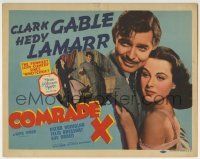 3c046 COMRADE X TC 1940 Clark Gable & sexy Hedy Lamarr in the funniest love comedy since Ninotchka!