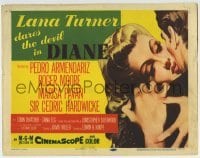 3c062 DIANE TC 1956 sexy Lana Turner dares the devil, great close up romantic artwork!