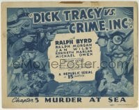 3c063 DICK TRACY VS. CRIME INC. chapter 5 TC 1941 Ralph Byrd, Chester Gould, Murder at Sea!