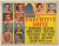 3c069 EXECUTIVE SUITE TC 1954 William Holden, Barbara Stanwyck, Fredric March, June Allyson & more!