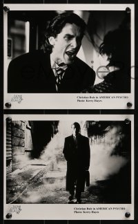 3d743 AMERICAN PSYCHO 4 8x10 stills 2000 images of psychotic yuppie killer Christian Bale!