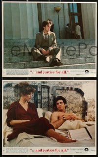 3d021 AND JUSTICE FOR ALL 8 8x10 mini LCs 1979 directed by Norman Jewison, Al Pacino is out of order