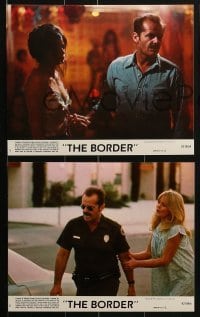 3d027 BORDER 8 8x10 mini LCs 1982 Jack Nicholson, Harvey Keitel, Valerie Perrine, Warren Oates