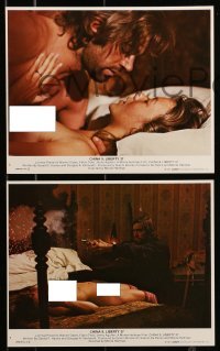 3d029 CHINA 9 LIBERTY 37 8 8x10 mini LCs 1981 close up of sexy naked Jenny Agutter kissing in the shadows!