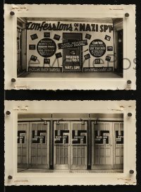 3d003 CONFESSIONS OF A NAZI SPY 4 from 2.75x4.5 to 3.5x5.25 1939 theater displays plus sandwich sign