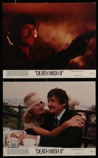 3d034 DEATH WISH II 8 8x10 mini LCs 1982 Charles Bronson wants the filth off the streets!