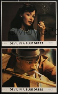 3d035 DEVIL IN A BLUE DRESS 8 8x10 mini LCs 1995 great close images of Denzel Washington & Don Cheadle